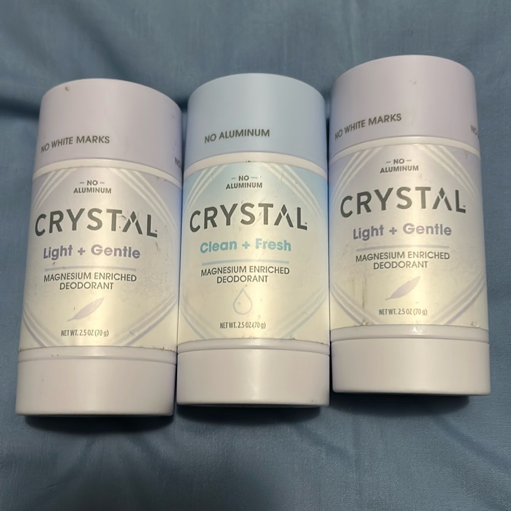 Crystal deodorant unopened. Set of 3